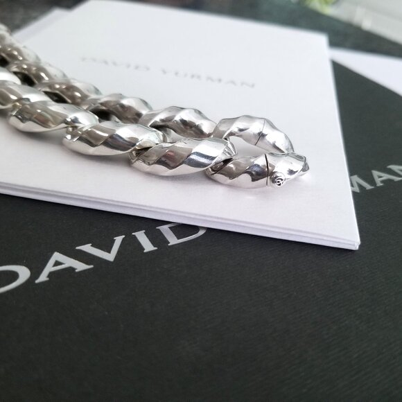 DAVID YURMAN - Wide 25mm Cable Edge® Curb Chain Bracelet *85 grams* $1900 *SALE* - Picture 6 of 6